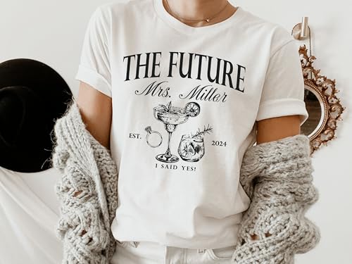 Custom Future Mrs Sweatshirt for Bride, Future Mrs Gifts Shirt, Engagement Gifts for Her, Personalized Bride to Be Gifts Sweatshirt, Gifts for Newly Engaged, Bride to Be Shirt, Fiance Gifts for Women2