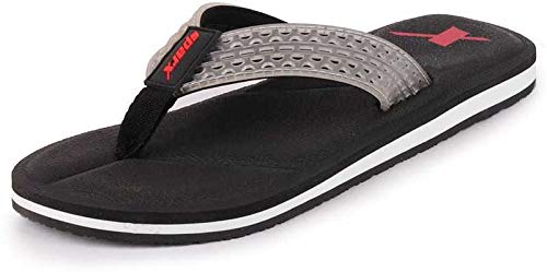 Image of SPARX men's new slippers collection for outdoor /Walking /jogging SFG-2113, Color-Black white,Size:UK-6