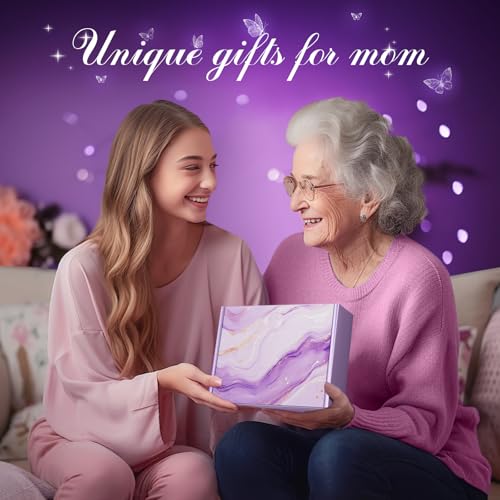 Mothers Day Gifts Basket for Mom from Daughter Son: Eletorot Relaxing Spa Gift Basket Set with Butterfly-Shaped Acrylic Keepsake, Unique Gifts for Wife Grandma Her Friend Sister, Birthday, Christmas