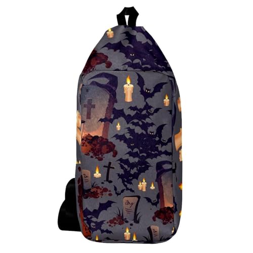 Sac à dos à bandoulière chauve-souris volante pour festivals et soirées déguisées