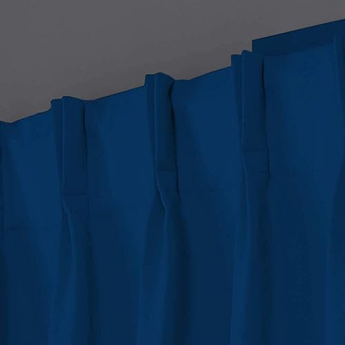 Miniatura 2 de Homi Drapes Double Pinch Pleated Blackout Curtains 100% Polyester Thermal Insulated Room Darking Window Treatments for Home Hooks,Tiebacks Added(Set