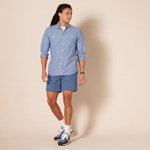 Image of Amazon Essentials Men's Classic-Fit 7 inch Chino Shorts