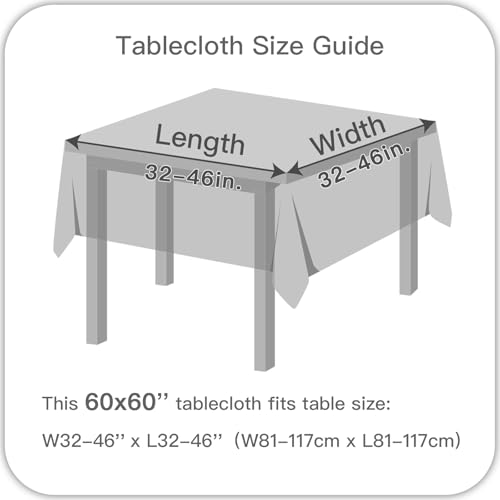 Image of maxmill Square Jacquard Tablecloth Waterproof Spillproof Wrinkle Resistant Soft Weaved Design Table Cloth for Dinner and Party Washable Fabric Cover, Indoor Outdoor Use, 60 x 60 Inch, Pale Blush