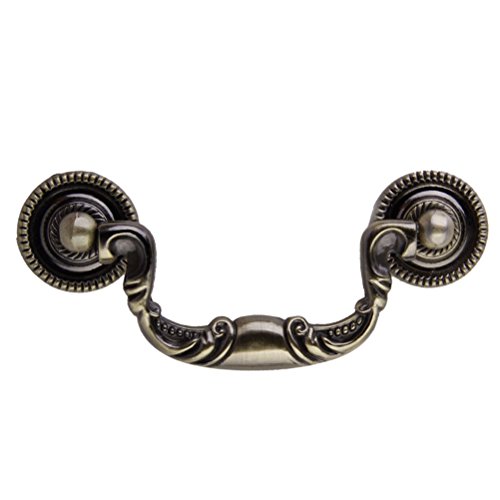 Fenical Vintage Kitchen Cabinet Knob Closet Drawer Door Pull Handle (Antique Brass) #TOP14