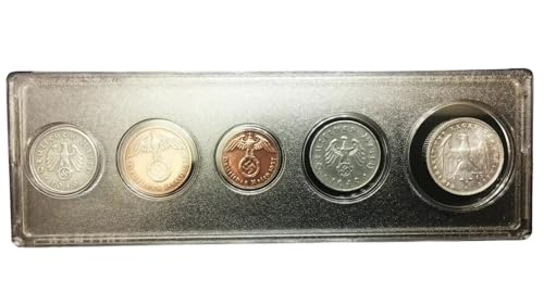 Rare Nazi Coin Set with Swastika – WWII Germany 5