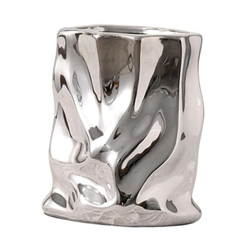 Descrizione: Guangcailun La galvanica e la Base Antiscivolo massimizzano la funzionalità garantendo Una Bellezza duratura tra i frequenti vasi Decorativi in Ceramica galvanizzata da 9 cm di