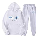 Trapstar Jogginganzug für Herren | Lose Hoodies Tracksuit und Jogginghosen Y2K für Herren | Hip Hop Jogginghose und Trainingsanzüge für Männer | Lässig Oberteile und Sportanzug (2 Stück Anzug Set)