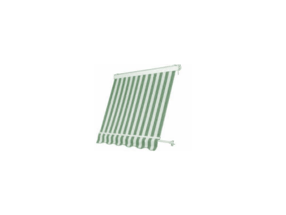 TENDA DA SOLE A CADUTA 2.5x2.5m VERDE-BIANCO