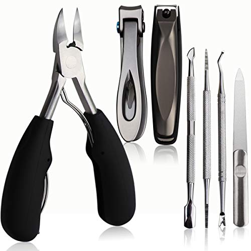 Horsebang Premium Large Nail Clippers Set, Heavy Duty Sharp Toenail Clippers and Fingernail Clippers Set for Thick Nails and Ingrown Toenail? Suitable for Men, Women and Seniors