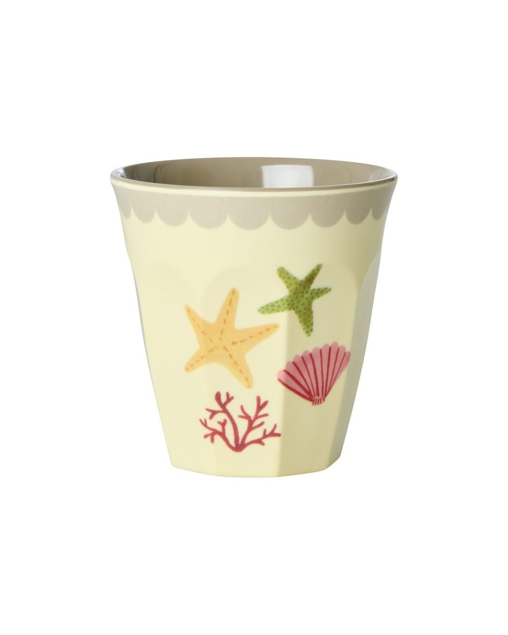 Rice Lot de 6 petits gobelets en mélamine Coral Ocean