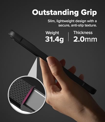 Image of Ringke Onyx for Samsung Galaxy S26 Case Back Cover [Anti-Fingerprint Texture] Slim-Fit Lightweight Shockproof Protective with Non-Slip Side Grip - Black