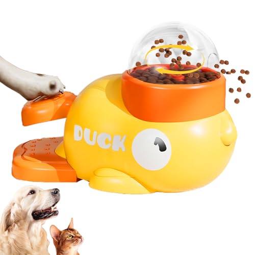 LUKIUP Entenform Hund Slow Feeder, Intelligenzspielzeug für Hunde Interaktives Hundespielzeug, Slow Feeder Spaß & Training für Haustiere, Reduziert Blähungen und Beugt Schluckbeschwerden vor