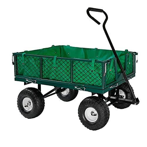Neo Garden Trailer Cart Pull Along Trolley Heavy...