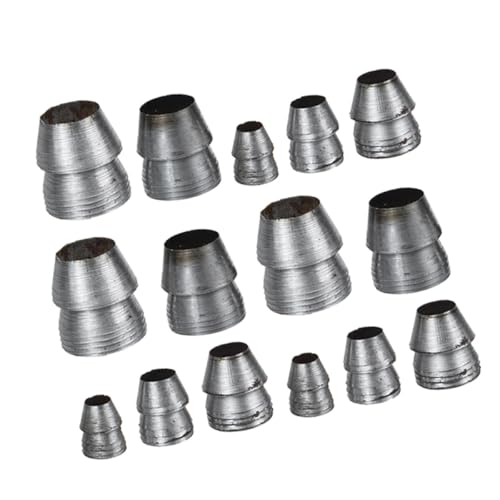 PENIKOKO Kit 15 Pezzi Cunei in Metallo Manico Rotondo per Utensili da Taglio Accessori per Lavorazione del Legno e Rinforzo a Cuneo Strumenti Compatti per Uso Agricolo e Sicurezza negli