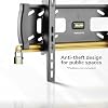 Mount-It! Lockable TV Wall Mount with Anti-Theft Security Bar, UL Certified Tilting Display Bracket for 3255 Inch Flat Screen TVs with VESA 200, 400mm, Commercial-Grade VESA Mount Holds up to 99 lbs