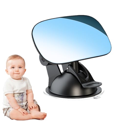 Baby Rear View Mirror For Car – Adjustable Infant Seat Mirror, Shatterproof Safety 360° Rotatable Rear Facing | Wide Angle Backseat Easy Monitoring