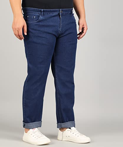 Image of STUDIO NEXX Regular Fit Cotton Lycra Blend Black Jeans