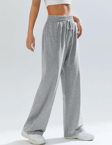 Kiench Teens Girls' Straight Leg Sweatpants High Waisted Baggy Joggers Drawstring3