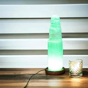 Heimtex Selenit Kristall-USB-Lampe 30cm