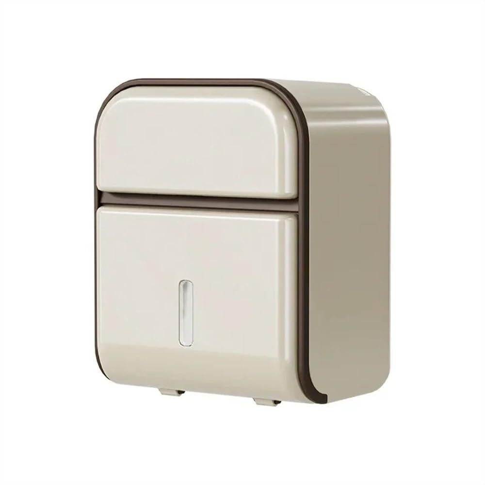 Tissue Case Cream Style Toilet Tissue Box Wall-Mounted High-Grade Punch-Free High-End Hand Cleaning Paper Tissue Dispenser