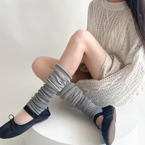 Image of XEPST 2 Packs Women's Leg Warmers, Fashion Accessories Ballet Leg Warmers Kawaii Boot Socks Knee High Footless Socks for Girls