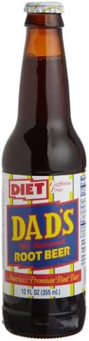 Dad's DIET ROOT BEER LONGNECKS - "With the 1971 Retro Label", 12-Ounce Glass Bottle (Pack of 12)