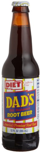 Dad's Diet Root Beer Longnecks - "With The 1971 Retro Label", 12-Ounce Glass Bottle (Pack Of 12) #TOP2