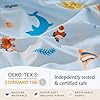 LuxClub 4 PC Full Sheet Set Blue Whale, Kids Bed Sheets Twin Size, Toddler Bedding Set for Girls, Boys, Teens - Deep Pocket - Machine Washable - Soft Microfiber #2