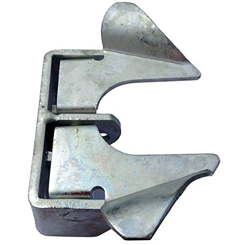 Wall Mount Gate Butterfly Fork Latch - 1-3/8-1-5/8" Fork - Chain Link Fence