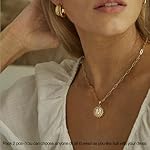 Ursteel Layered Initial Necklaces for Women - 14K Gold Plated Dainty Layering Paperclip Chain Necklaces for Women Jewelry - Image 4