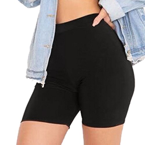 Mujer Pantalones Cortos Verano Elásticos Mallas Pantalones Color sólido Moda Cortos Pantalones Fitness Mallas Gym Yoga Slim Fit Pants Leggings Cintura Alta Deportivos Running Aptitud Mayas vpass