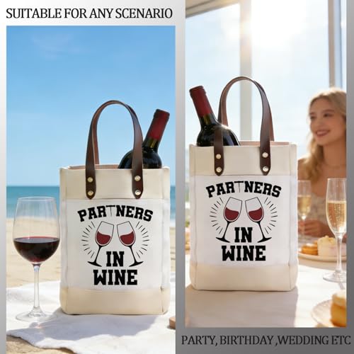 Bolso Tote con tema de vino para hombre y mujer miniatura 6