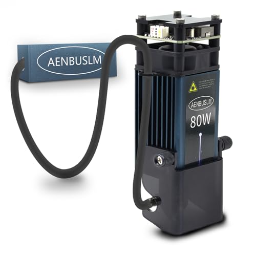 AENBUSLM 80W Laser Module with Air Assist,10W Output Power, Fixed-Focus, Built in FAC,Double Ultra-Fine Compressed Spot CNC Carving DIY Laser Master for Laser Cutter Laser Engraver Machine - Class 4 - Image 9