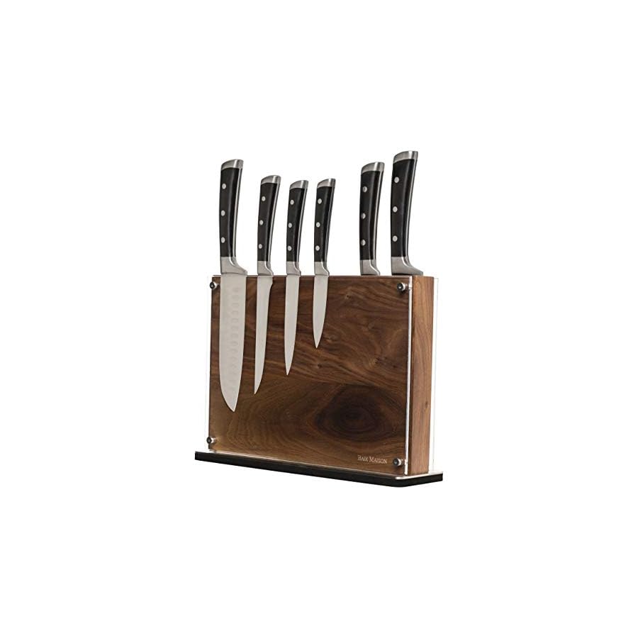 Stylish-Large-Magnetic-Knife-Holder-Holds-16-Knives-Walnut-Wooden-Knife-Block-Without-Knives-Wide-Kitchen-Magnetic-Knife-Holder-Double-Sided-Kitchen-Knife-Storage-Organizer-Block Stylish Large Magnetic Knife Holder - Holds 16+ Knives - Walnut Wooden Knife Block Without Knives - Wide Kitchen Magnetic Knife Holder - Double Sided Kitchen Knife Storage Organizer Block