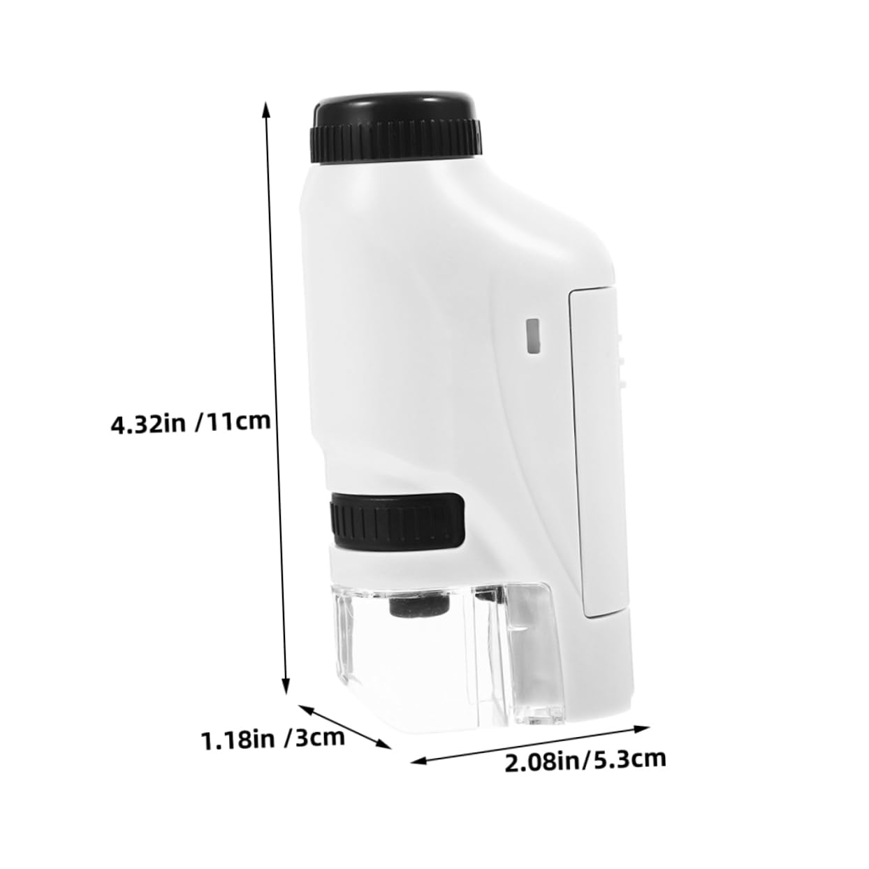 Toddmomy Boys and Girls's Microscope 60x-120x High Definition Magnification Portable Boys and Tool White and Color Specimens No Battery
