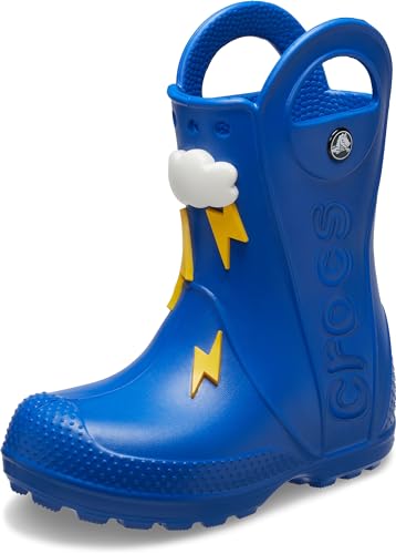 Image of Crocs Kids' Handle It Rain Boots | Waterproof Slip On Shoes | Kids' Rain Boots