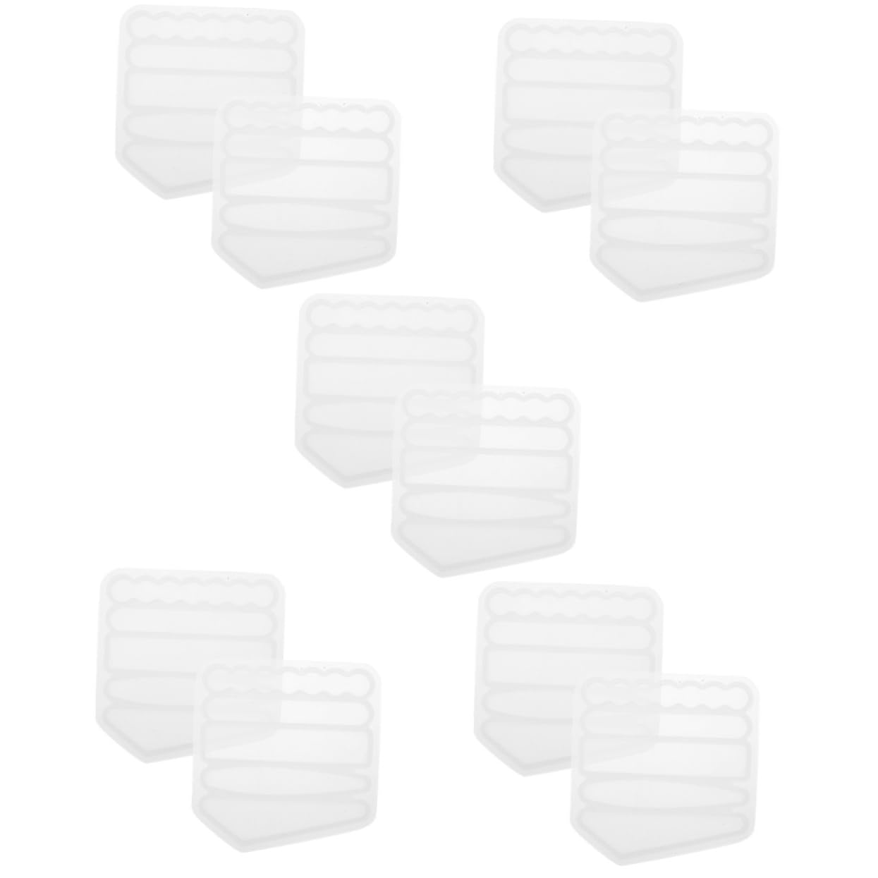 STOBOK 10stücke Haarspangen Gießform -material Für Kreative Haaraccessoires Bastelvorlage Herstellung Individueller Haarnadeln Und Clips