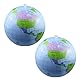 2 Stück Weltkugel Aufblasbar,Globus Aufblasbar,Weltkugel Aufblasbar Geographie,Weltkarte Wasserball Aufblasbar,Weltkugel Ballon, Für Garten,Strand,Pool,Wissenschaft Geographie Bildung (16 Zoll)