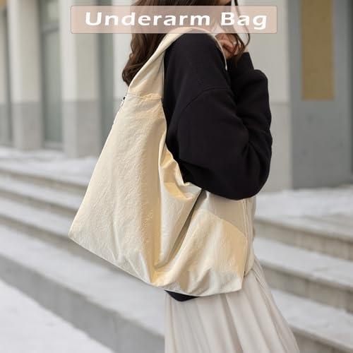 Bolso tote nylon slouchy para mujer miniatura 2