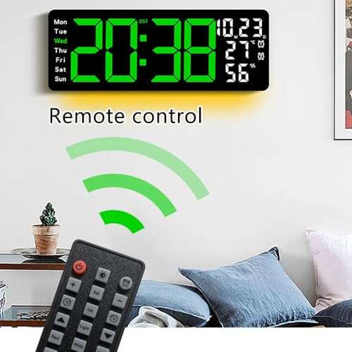 Horloge numérique LED avec télécommande et minuterie de précision