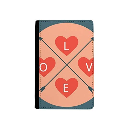 Portefeuille de voyage passeport amour rose bleu pour couples