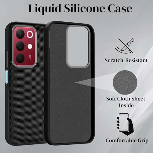 Image of Jkobi Rubberised Back Cover Case for Realme 15X (Textured Grip Design | Micro-Fiber Cloth Inside | Slim and Light Weight | Soft Touch and Feel)
