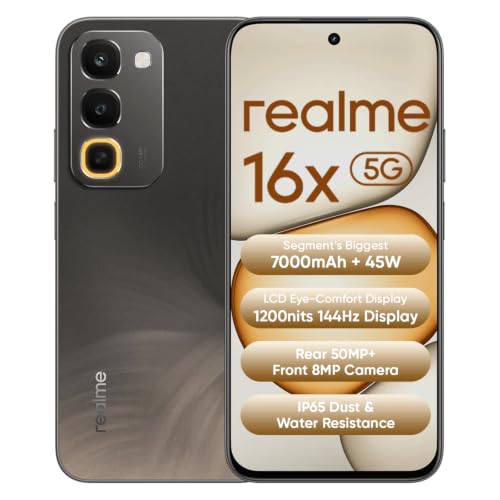 Image of realme 16x 5G Smartphone 4GB+128GB Brown