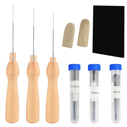 Filznadeln Set für Anfänger, 3 Größen Filzen Nadeln...