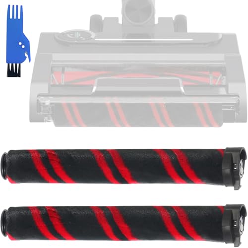 EATBALE Walzenbürsten-Ersatzteile für Shark Stratos IZ400 IZ420 Akku-Staubsauger mit Anti-Haar-Wickel Plus weicher Bürstenrolle, Universelles Mikrofaserborsten-Aufsatz-Zubehörset (2 Stück)