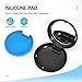 Gaboolo Retainer Case with Mirror,Slim Aligner Case with Vent Holes,Cute Night Mouth Guard Case,Retainer Removal Tool and Brush (Black Blue)