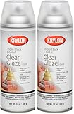 Krylon I00500A07 12-Ounce Triple Thick Clear Glaze Aerosol Spray,High-Gloss (Pack of 2)