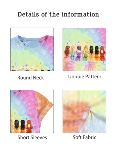Image of Magical Girl Shirt Cute Snacks Graphic Tee Toddler Kids Girls Holiday Short Sleeve Outfits Tops 3-10 Years