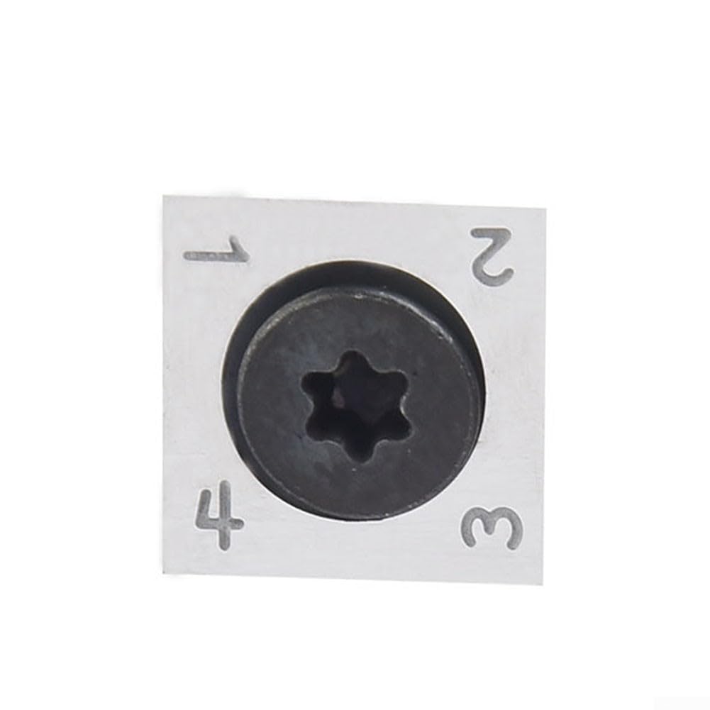 TCT Wendbare Hobelmesser-Einsätze, 10 Stück, 14 x 14 mm, Hartmetall, quadratisch, Schneiden