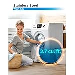 BLACK+DECKER Front Load Washer, 2.7 Cu. Ft. Compact Washing Machine with LED Display & 16 Cycles - Image 3